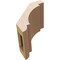 Ekena Millwork 5-inch W x 6-inch D x 6-inch H Aspen Rough Cedar Woodgrain TimberThane Knee Brace, Primed BRCUR05X06X06ASPRCPR - alternate 3